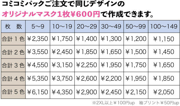 料金表