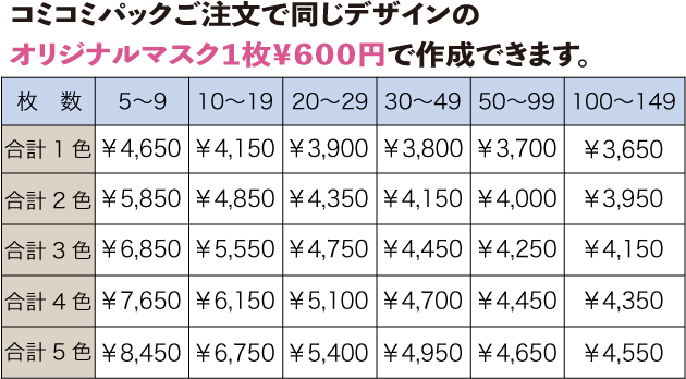 料金表