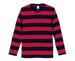 5519 5.0オンス ボーダーロングTシャツ